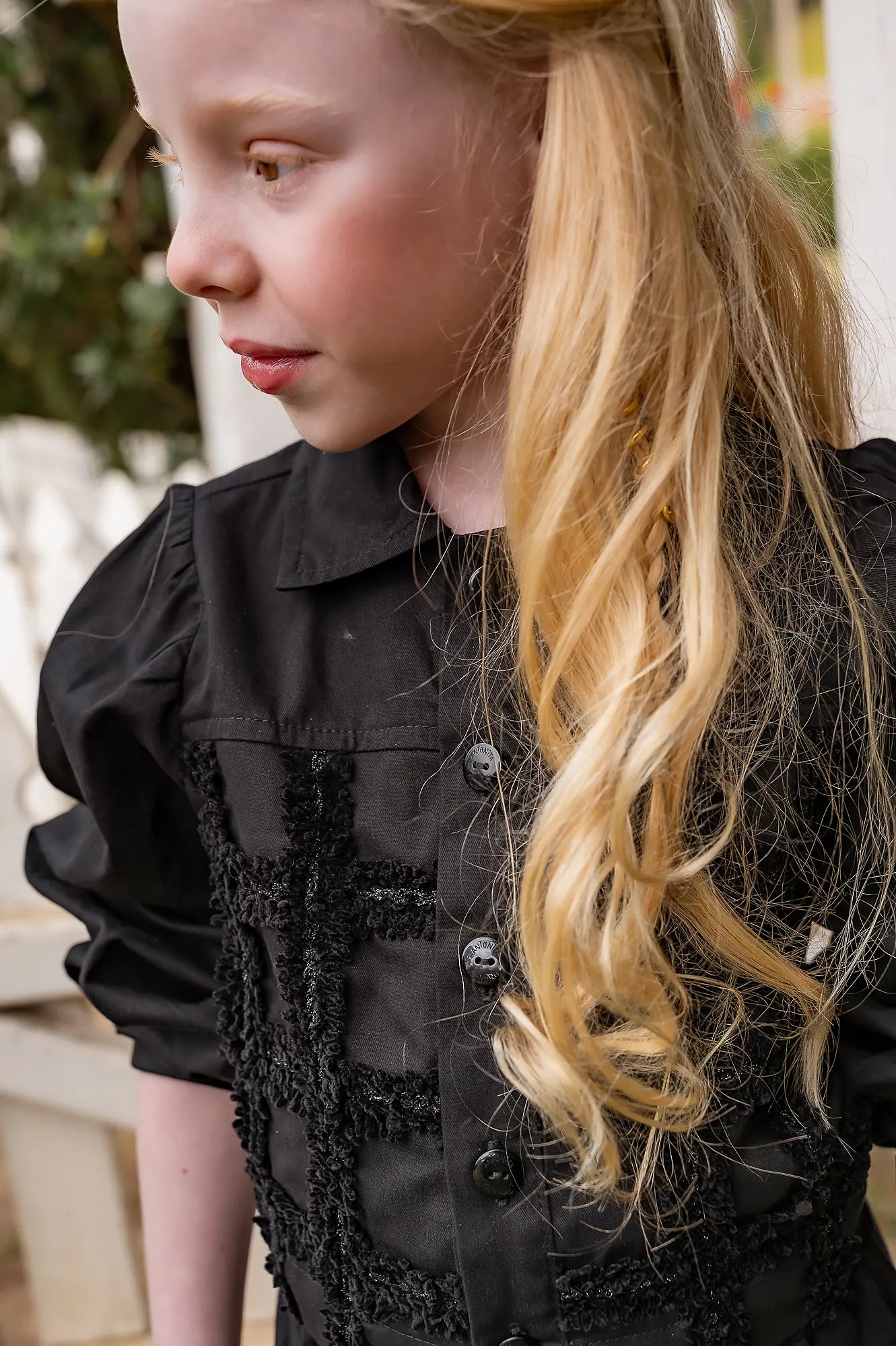 Conjunto Blackout com blusa cropped e short infantil feminino Antonita para meninas 