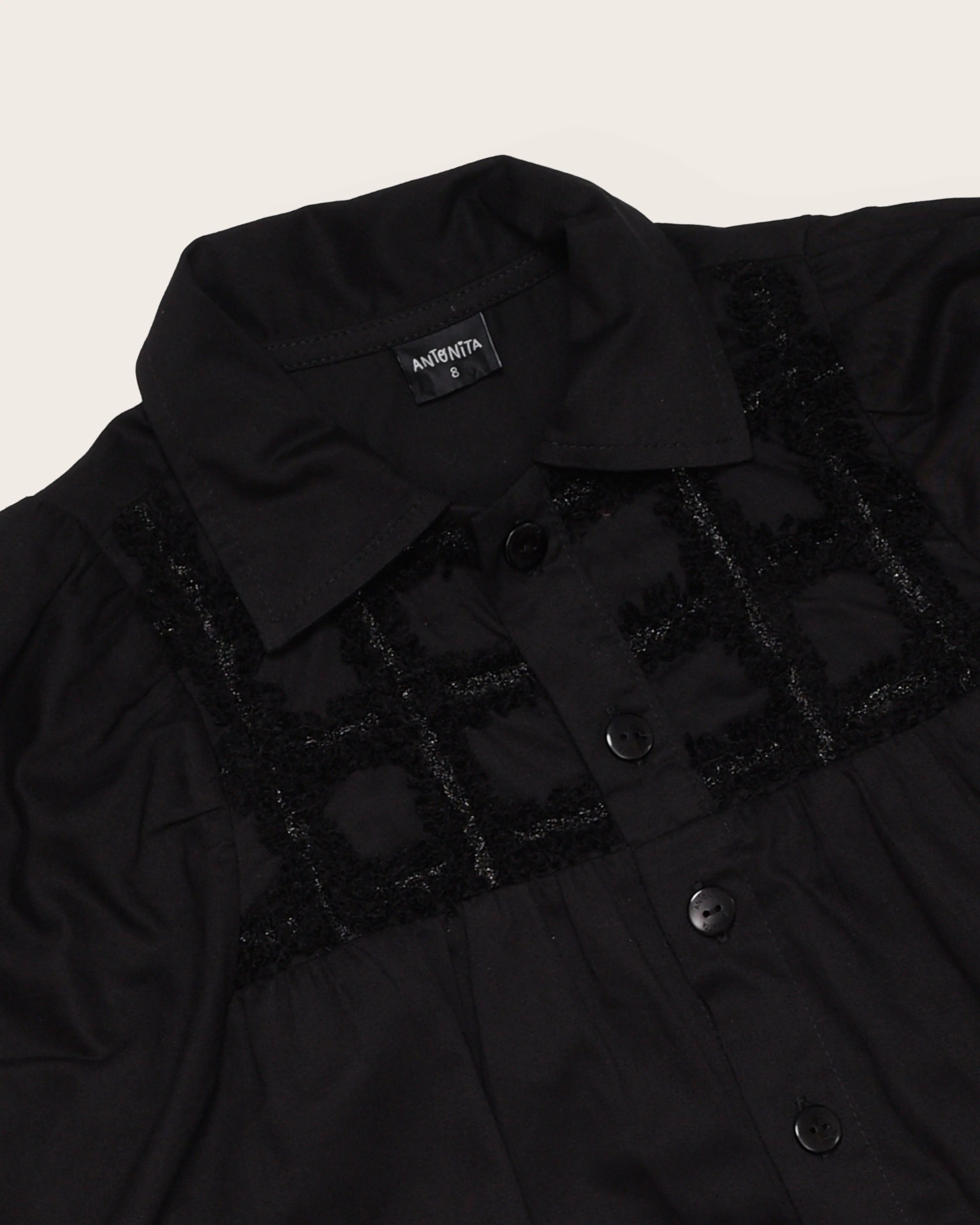 Vestido com detalhes texturizados infantil feminino Antonita para meninas 