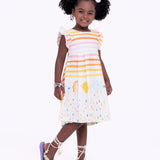 Vestido com estampa Chuva E Sol infantil feminino Antonita para meninas de 2 a 10 anos