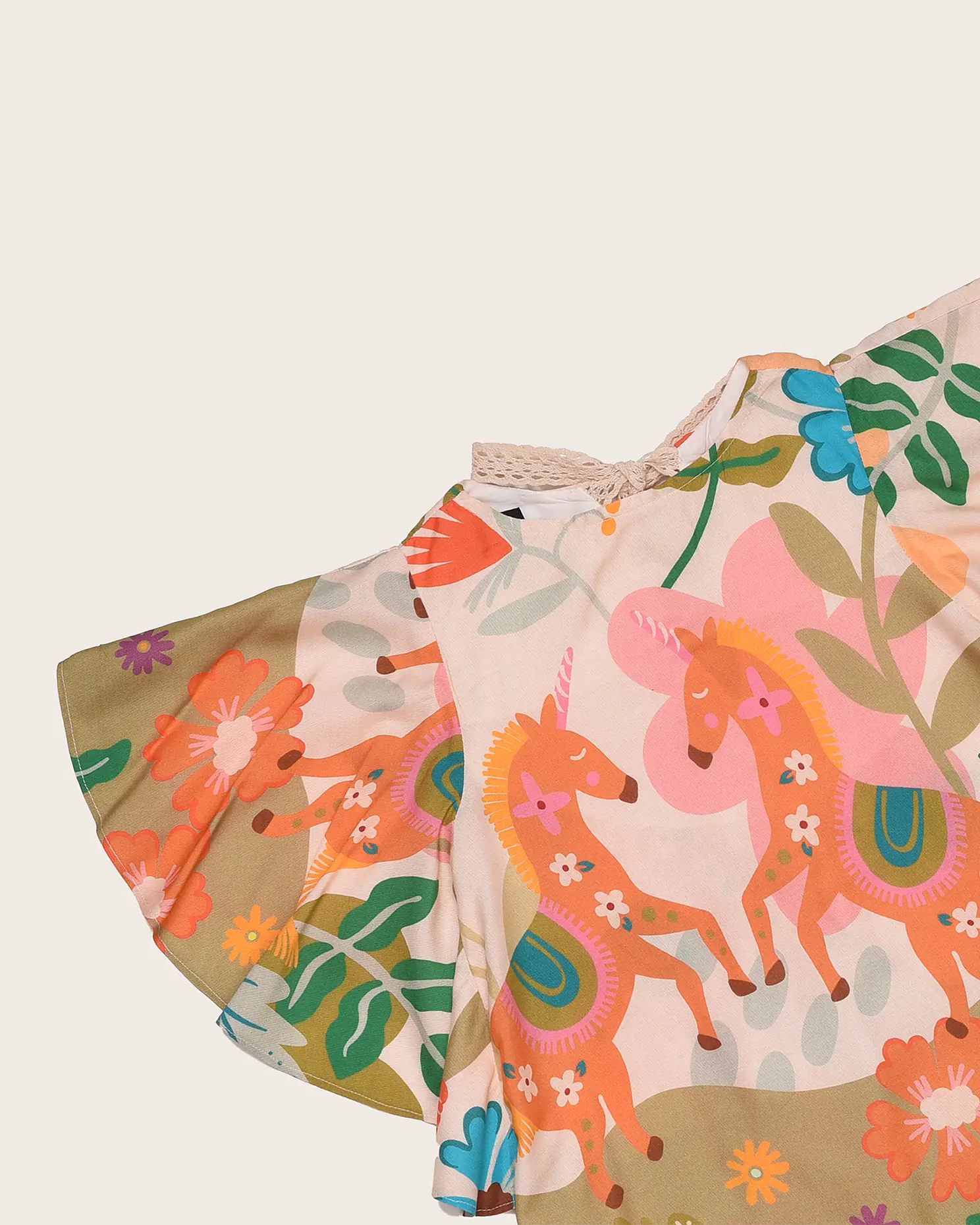 Conjunto com estampa Uni infantil feminino Antonita para meninas de 2 a 10 anos