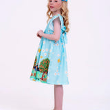Vestido com estampa Dia Perfeito infantil feminino Antonita para meninas de 2 a 10 anos