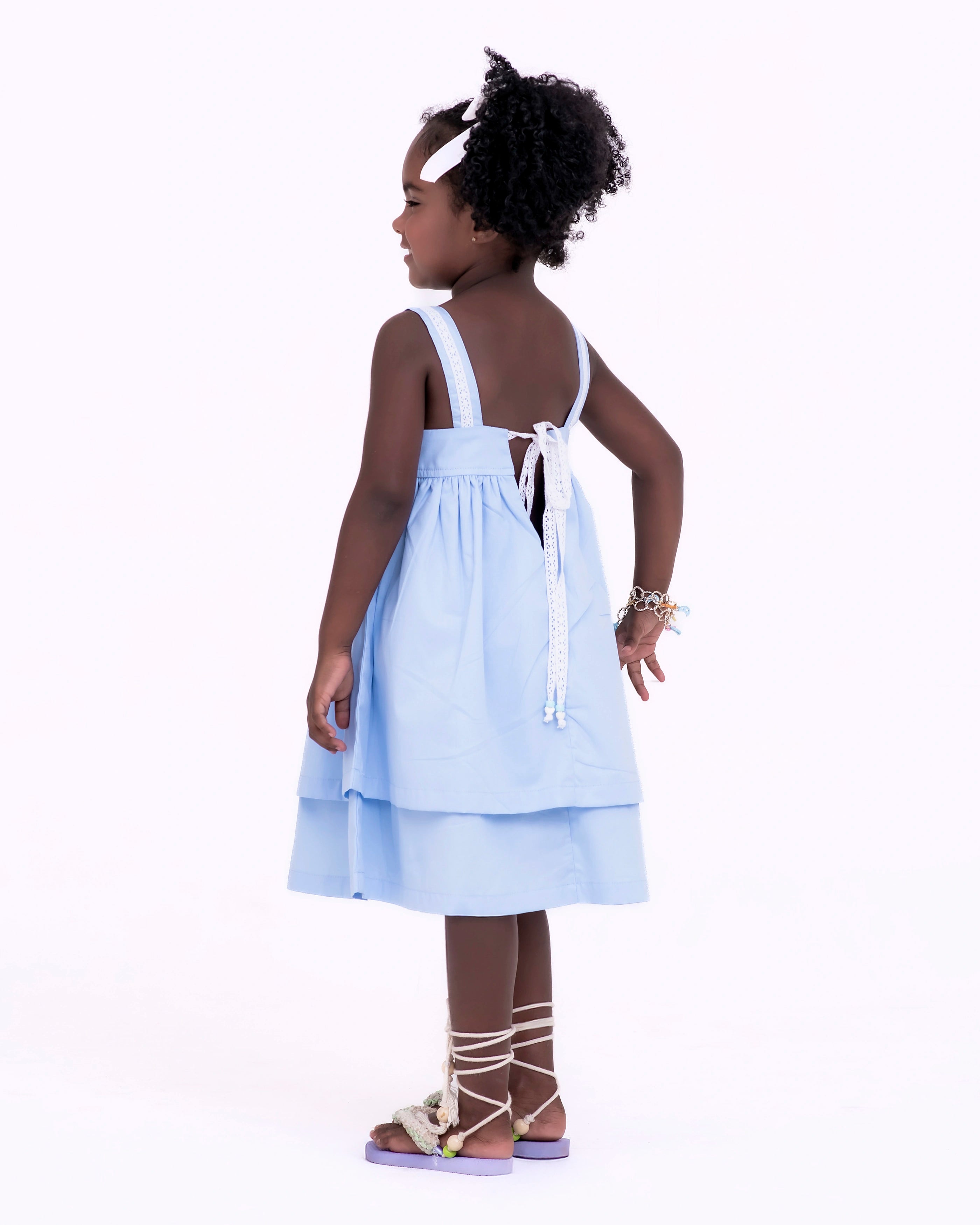 Vestido com estampa Sweet infantil feminino Antonita para meninas de 4 a 16 anos